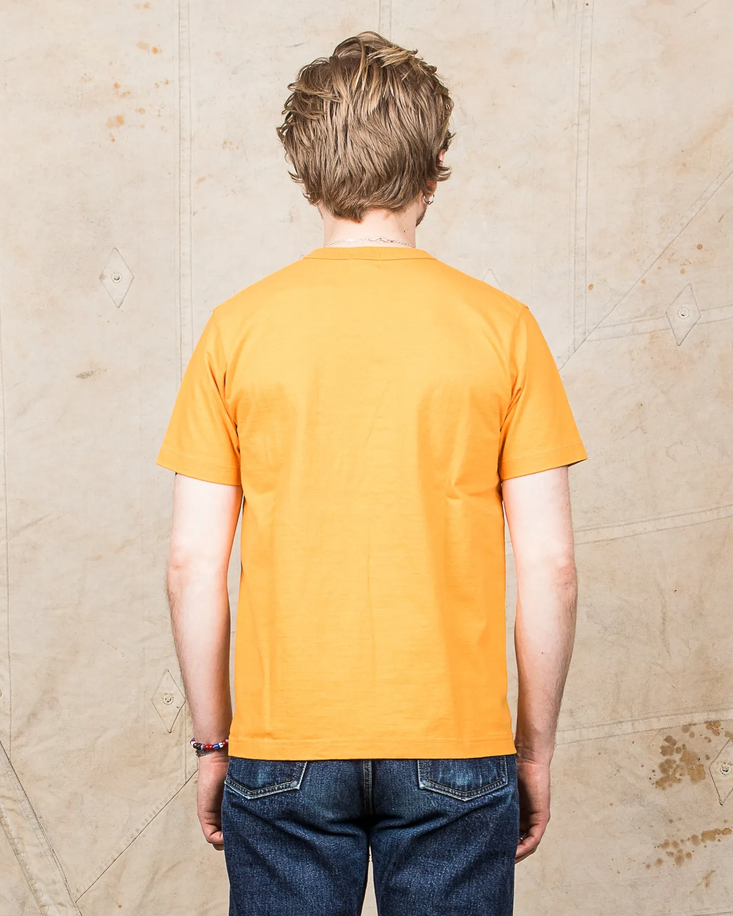 Whitesville Heavyweight Short Sleeve Pocket T-shirt Gold WV78932