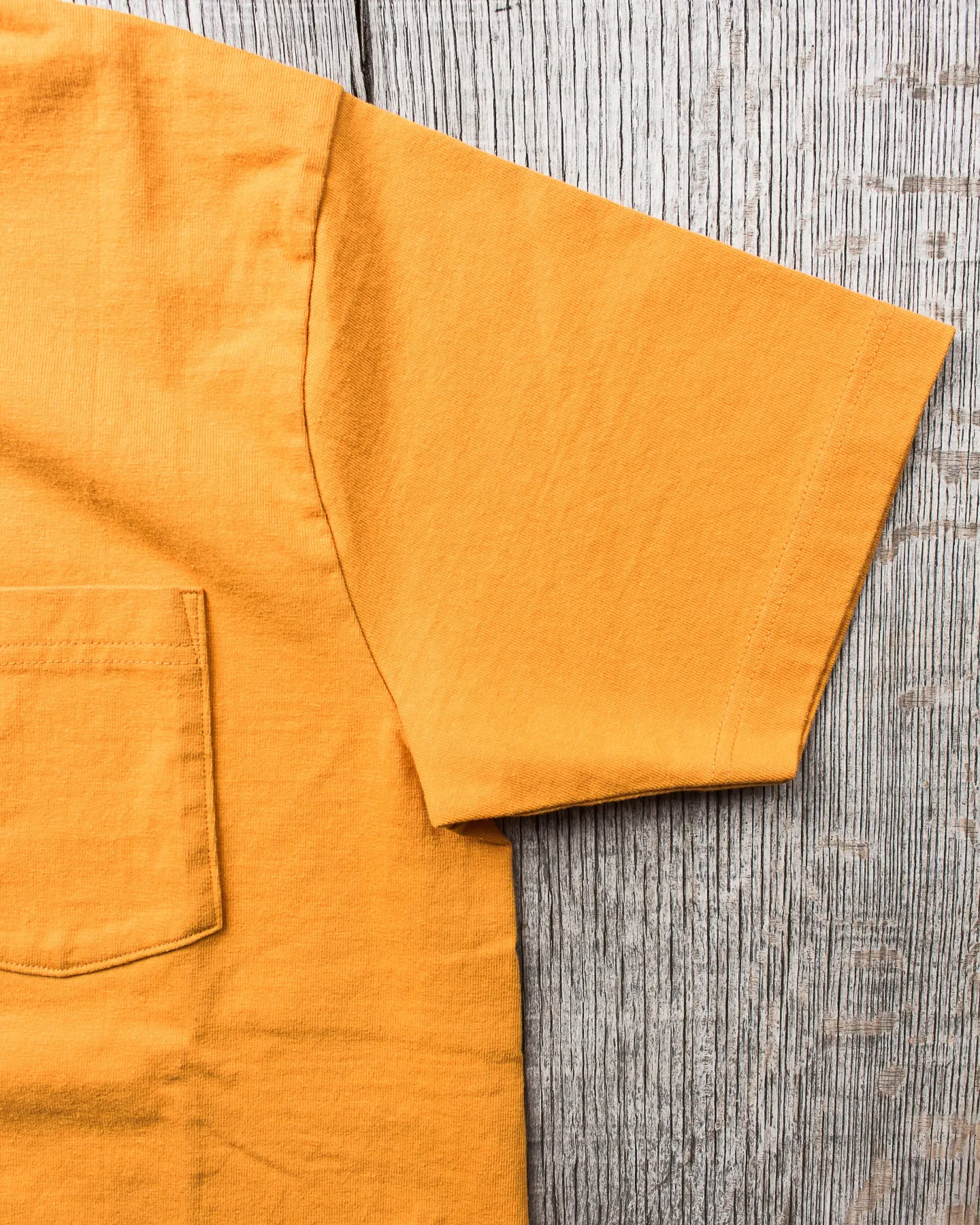 Whitesville Heavyweight Short Sleeve Pocket T-shirt Gold WV78932