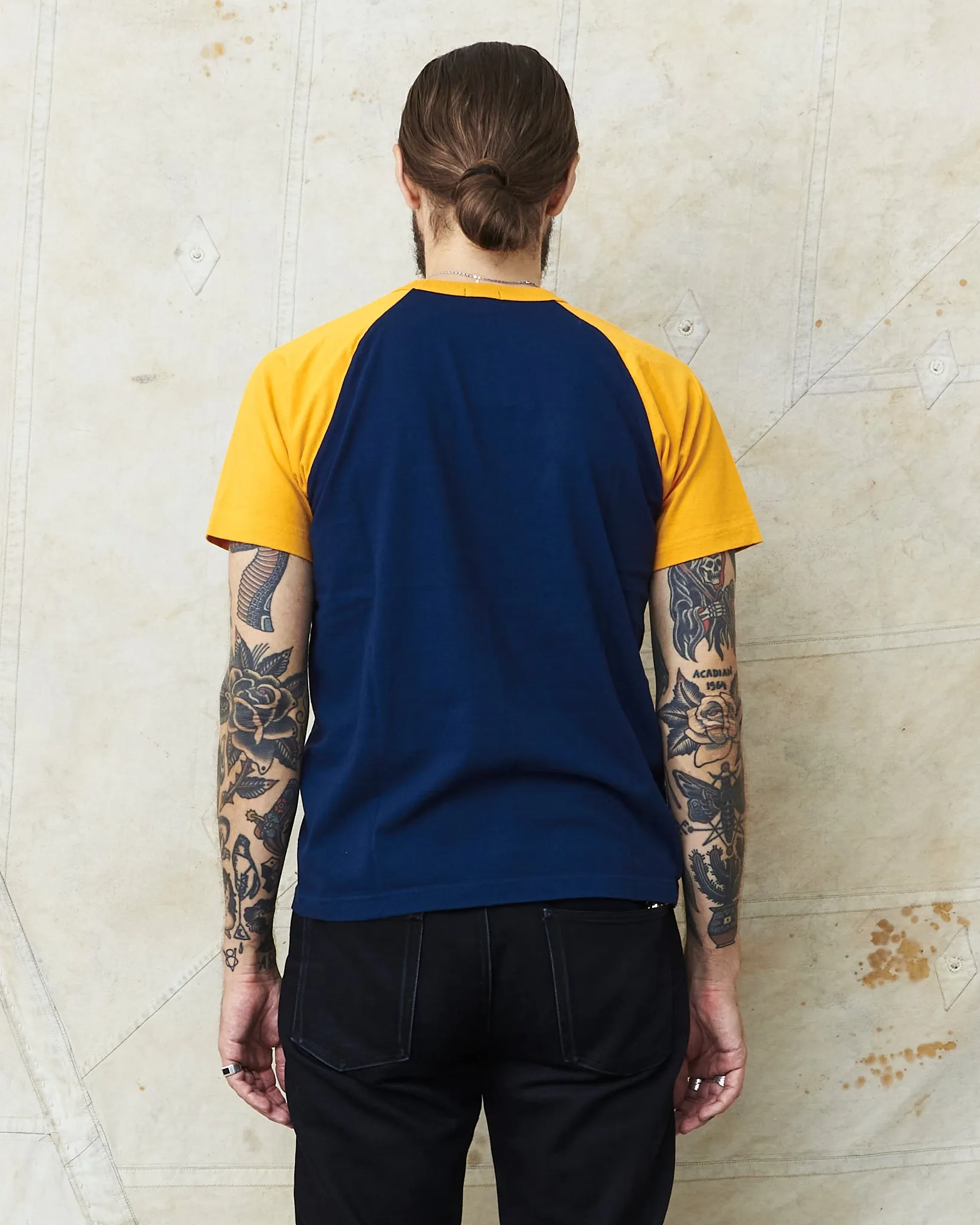 Whitesville Short Sleeve Raglan T-shirt Navy "Sacred Heart" WV78932