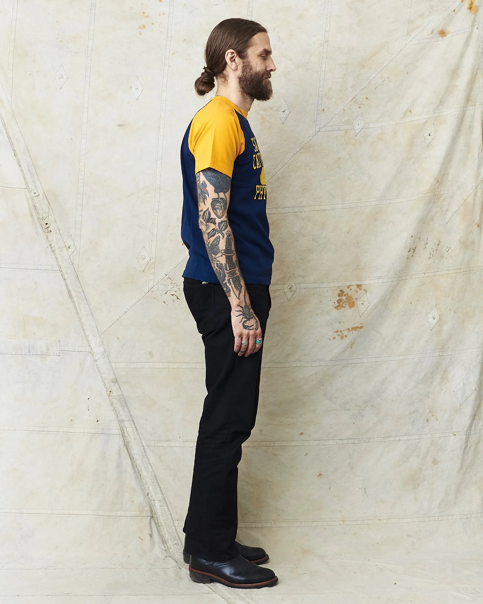 Whitesville Short Sleeve Raglan T-shirt Navy "Sacred Heart" WV78932