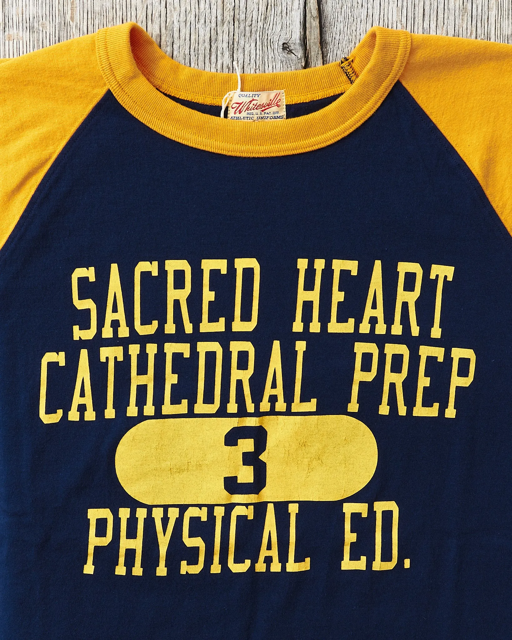 Whitesville Short Sleeve Raglan T-shirt Navy "Sacred Heart" WV78932