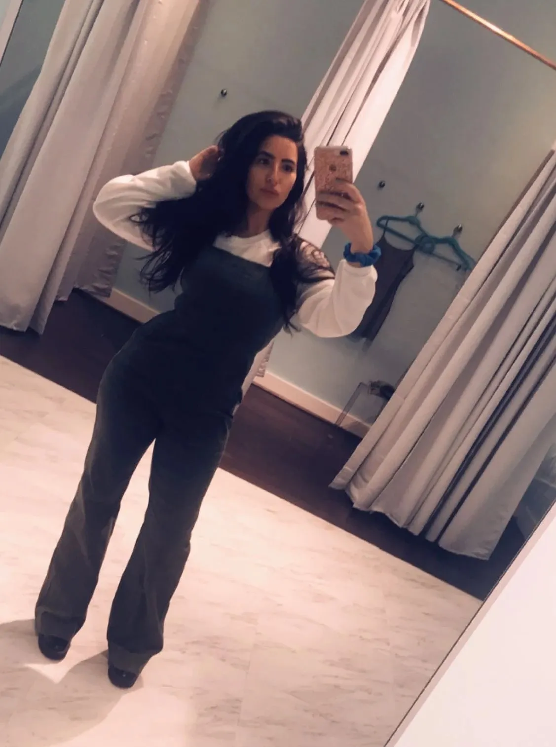 Wide Leg Stretch Corduroy Jumpsuit