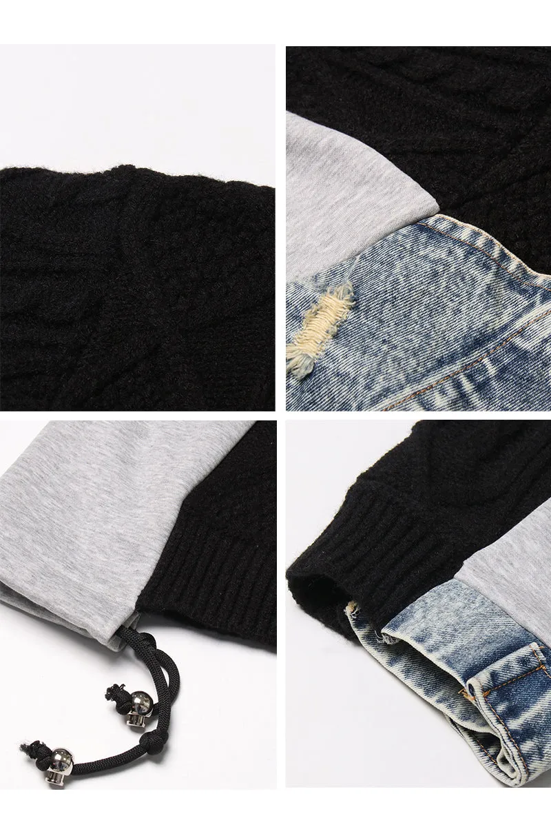 WJ0301 Oversized Denim Sweater