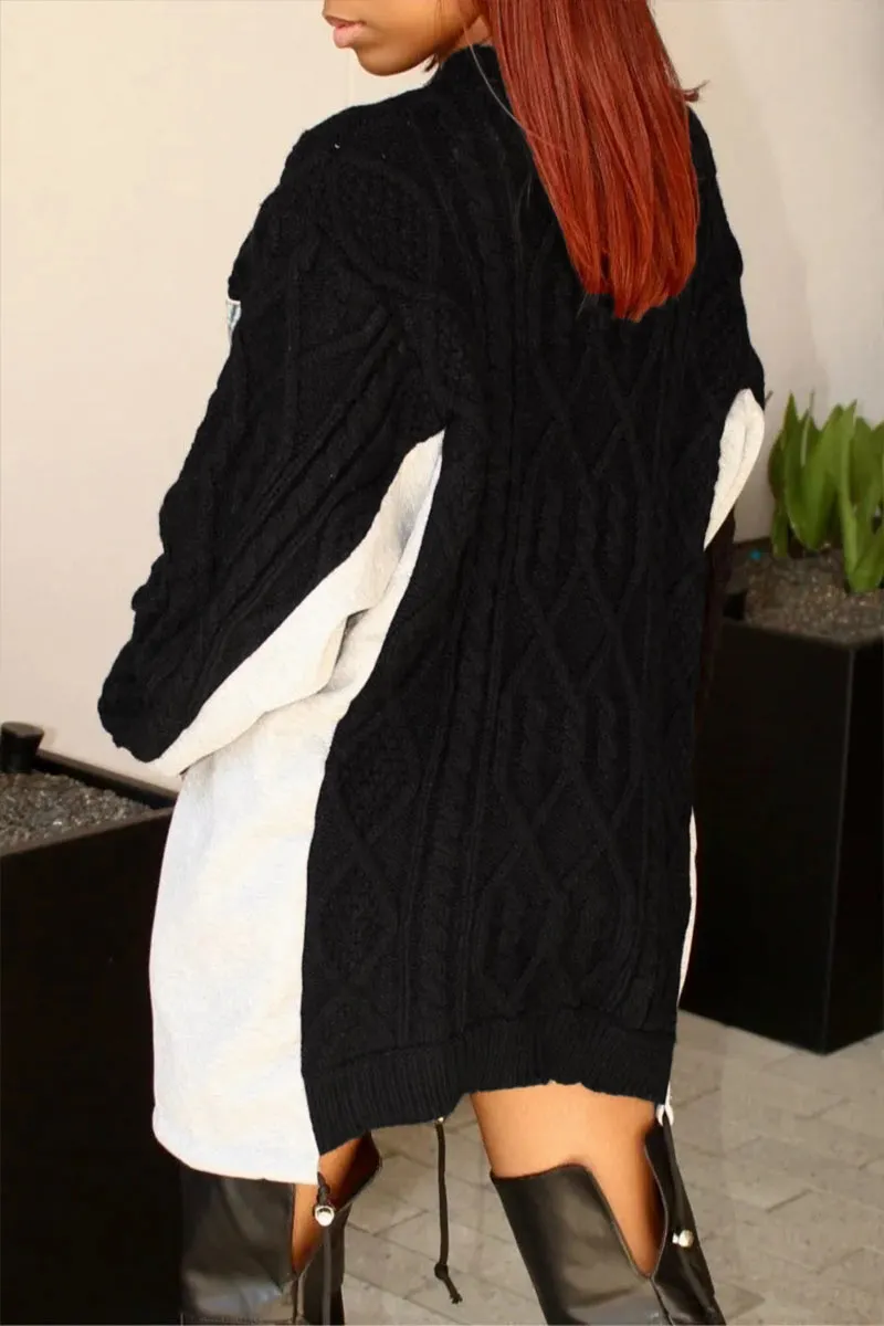 WJ0301 Oversized Denim Sweater
