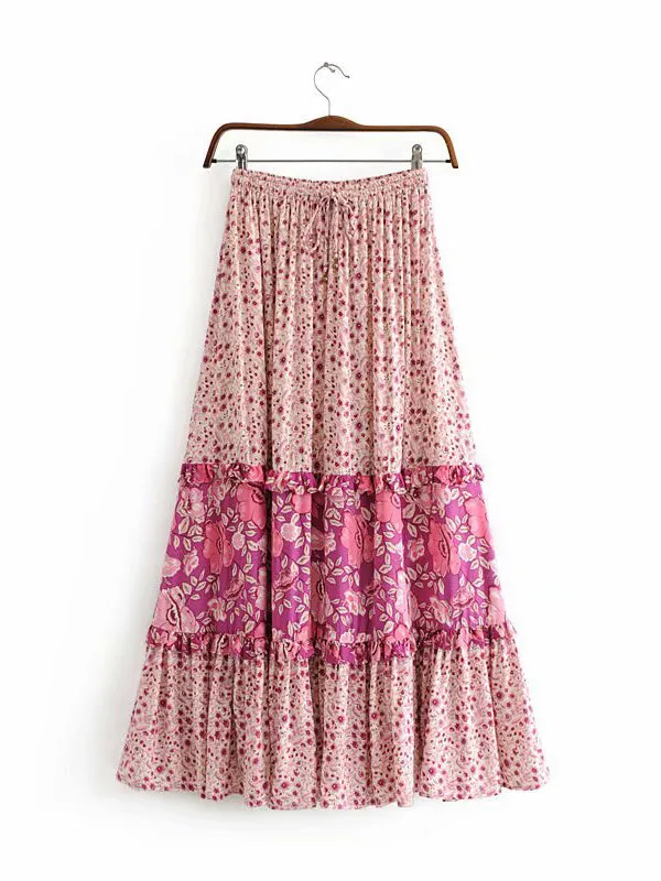 Women Fashion Printed Swing Skirt