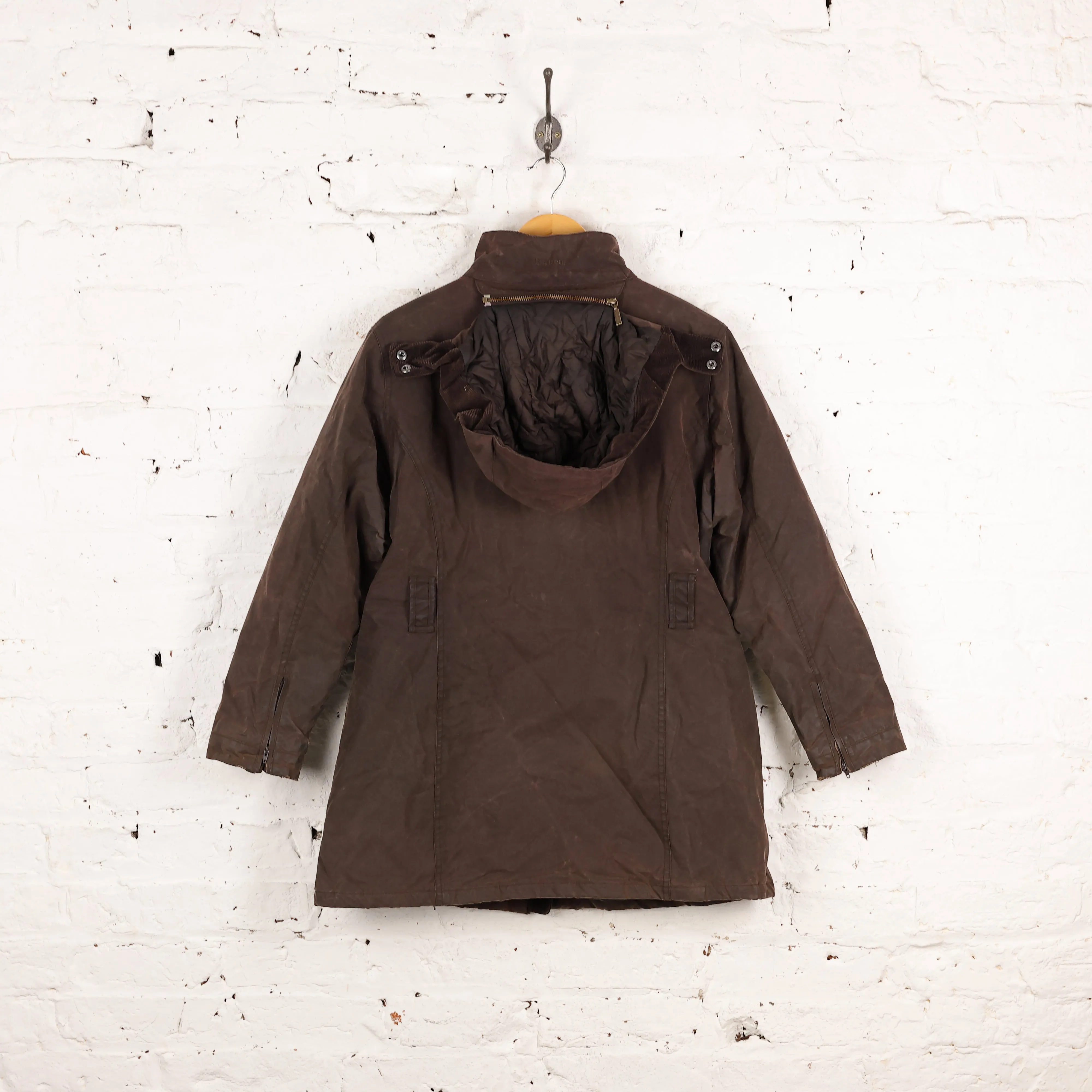 Women's Barbour Cameron Wax Jacket - Brown - Women's L