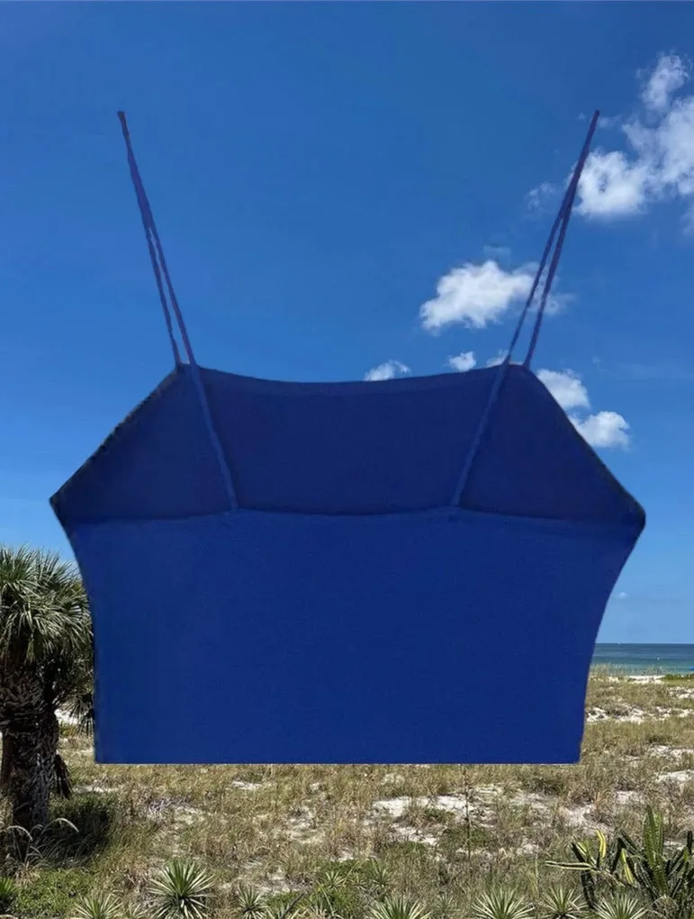 Women’s Blue Sharkey’s Spaghetti Strap Crop Top