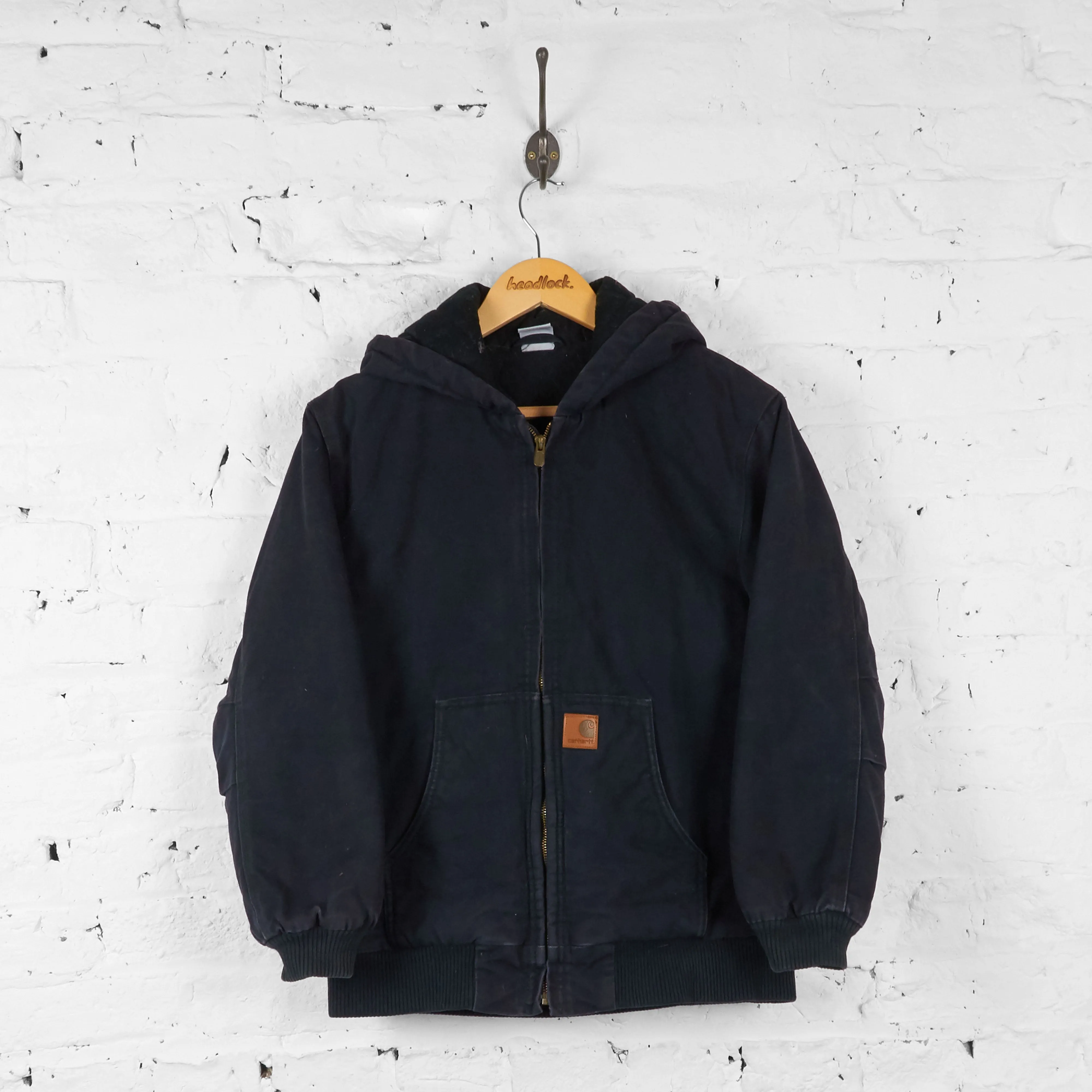 Womens Carhartt Hooded Work Jacket - Blue - Womens L