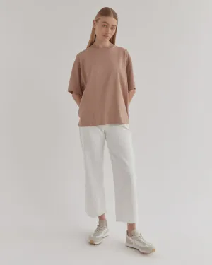 Womens Oversized Tee Sand