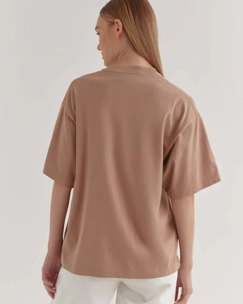 Womens Oversized Tee Sand