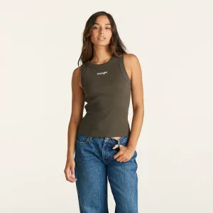 WRANGLER STAPLE RIB TANK SLATE