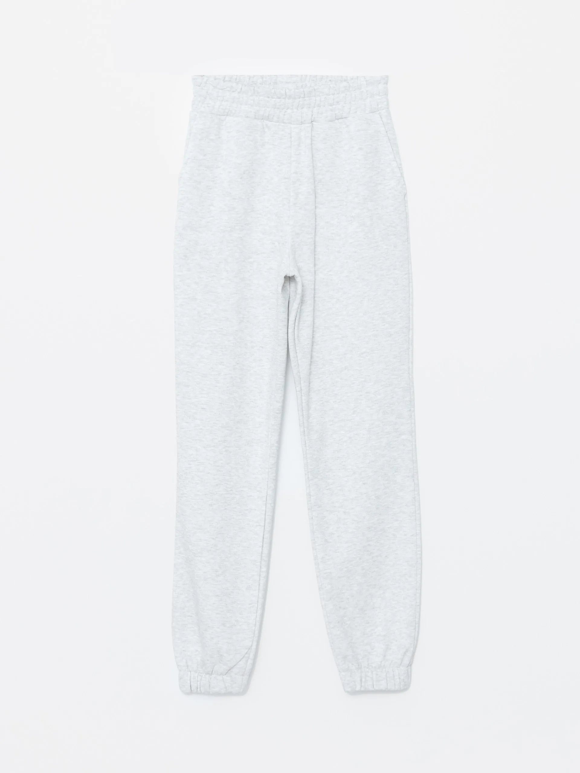 Xside Active Gray Elastic Waist Women'S Thick Jogger Sweatpants