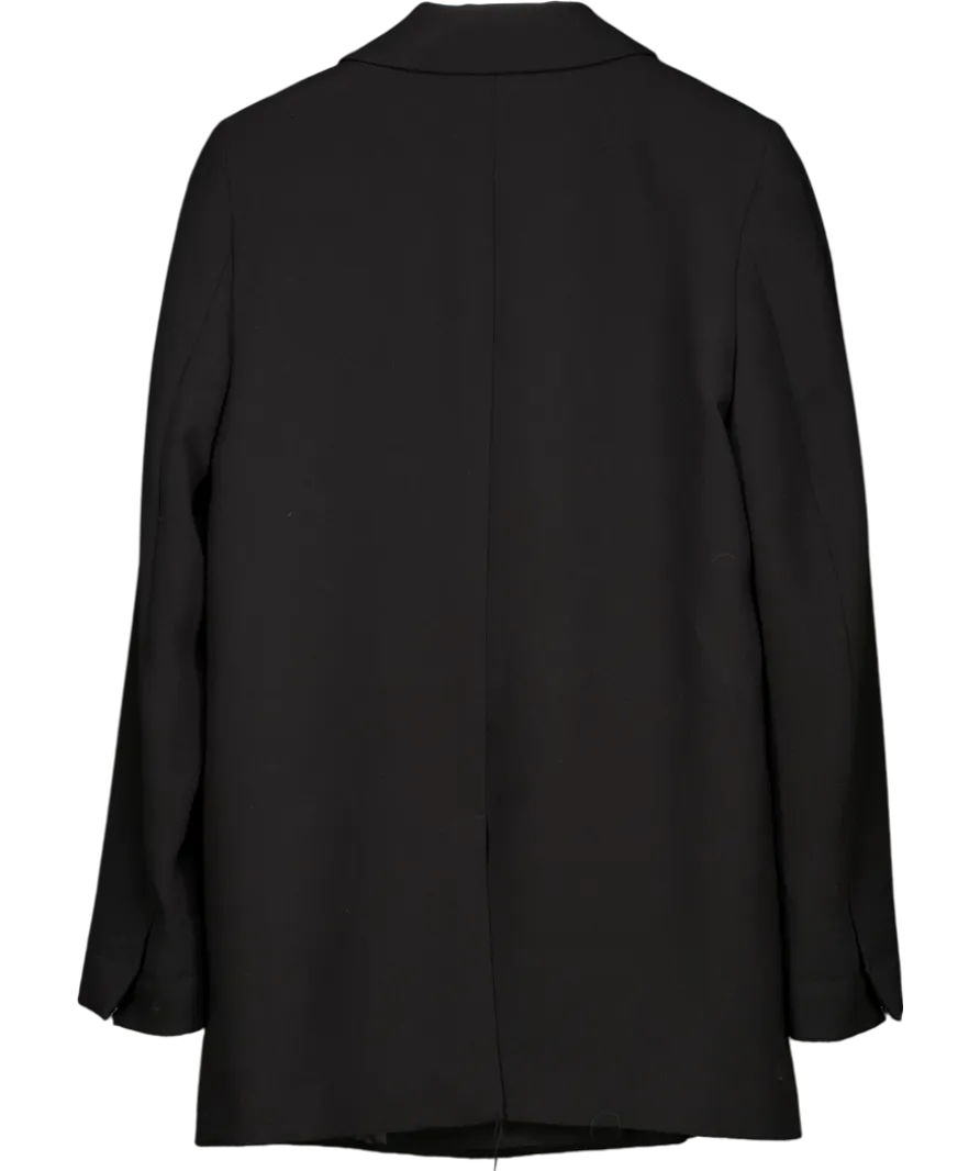 ZARA Black Oversized 2 Button Blazer UK S